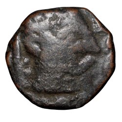 Copper Drachma of Gondophares I(AD20-50) of Indo Parthian Portrait Issue
