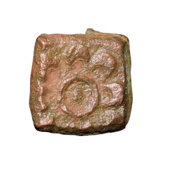Copper Coin of Pre-Satavahana(2nd Cen. BC) from Vidarbha(Bhon) Region with Lotus Flower/Tree Railing