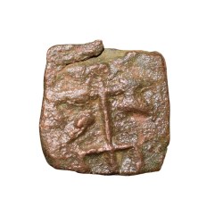 Alternative view of Copper Coin of Pre-Satavahana(2nd Cen. BC) from Vidarbha(Bhon) Region with Lotus Flower/Tree Railing