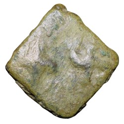 Copper Coin of Bharuch(2nd Cen.BC) with Pair of Bold Decorative Swastika/Mahakal . . .