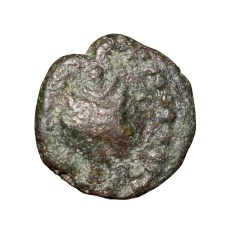 Copper Inscribed Coin of Ancient Ujjaini (2nd Cen. BC) with Sanku/Brahi Legends 'Jeshnu'