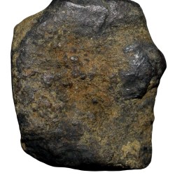 Alternative view of Black-Metal Cast Copper from Vidarbha(4th - 3rd Cen. BC) with Elephant Right Uniface Ext. Rare