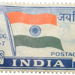 Republic India - Independence National Flag Jai Hind 1947 Mint Un-Used Condition as per Image, Rare.