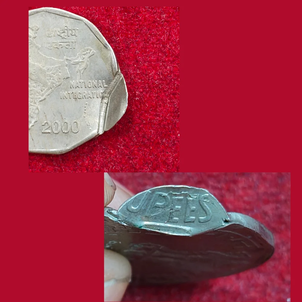 Error 2 Rupees (2000) Rare Coin