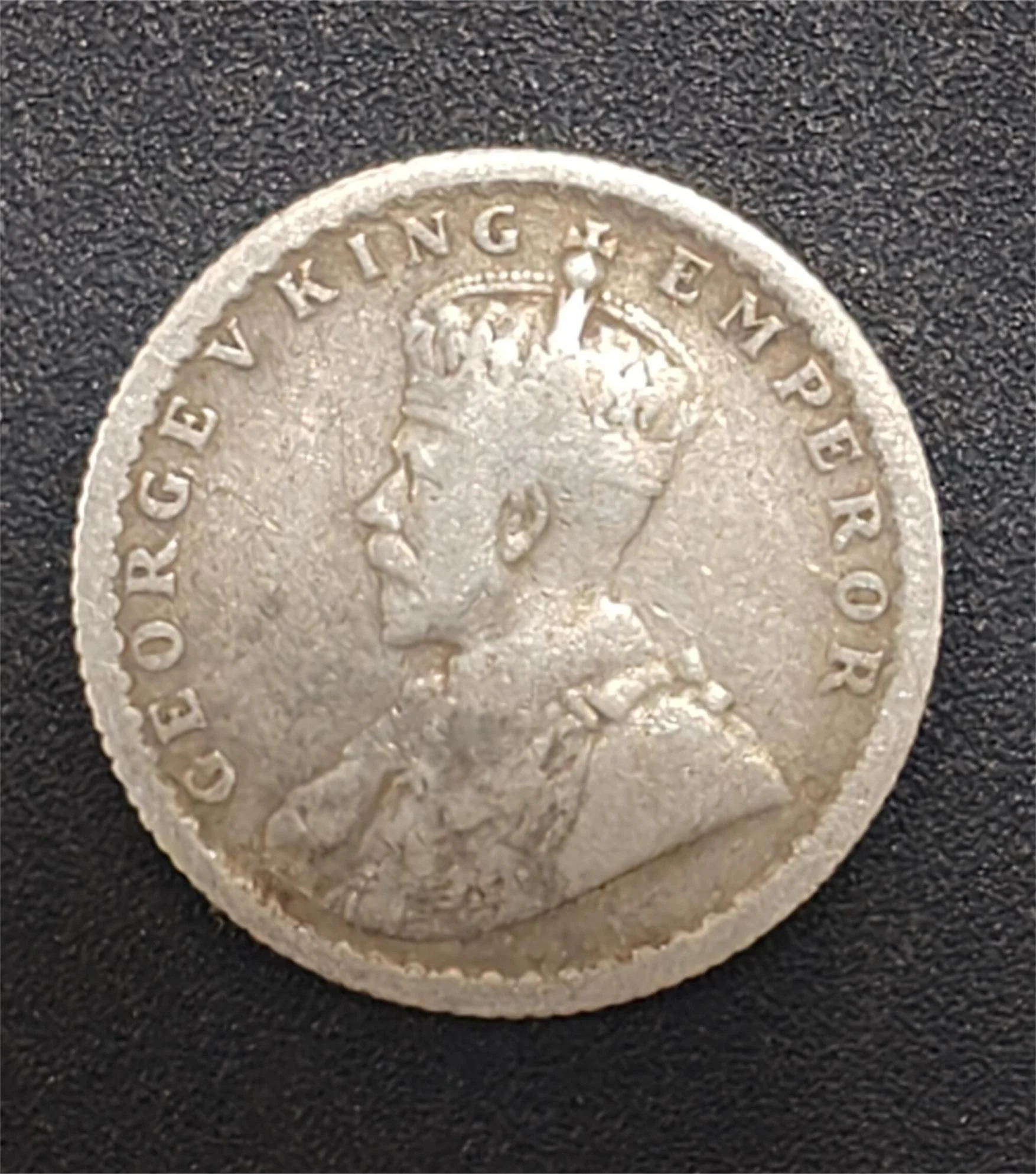 British-India ¼ Rupees 1912 (George V) Rare Silver Coin