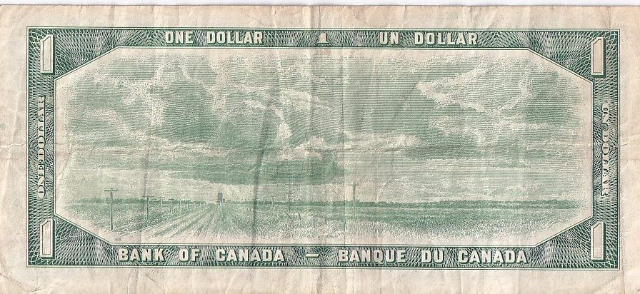 1 Dollar 1967 Canada Very Fine Note Note #1