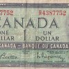 1 Dollar 1967 Canada Very Fine Note #3