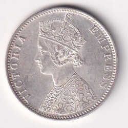 Alternative view of 1901 ONE RUPEES VICTORIA BRITISH INDIA SILVER UNC EXTREMELY RARE COIN #83