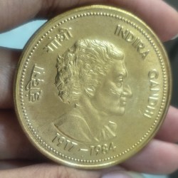 INDIRA GANDHI 10000 RUPEES FANTASY TOKEN COIN #AA-96