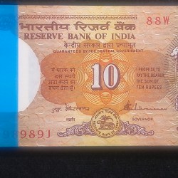 10 RUPEES SHALIMAR GOVERNOR S. VENKITARAMANAN NON-SERIAL PACKET (100 NOTE)#110