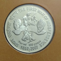 100 Rs First War Of Independence Silver Coin M Mint Proof Coin RARE