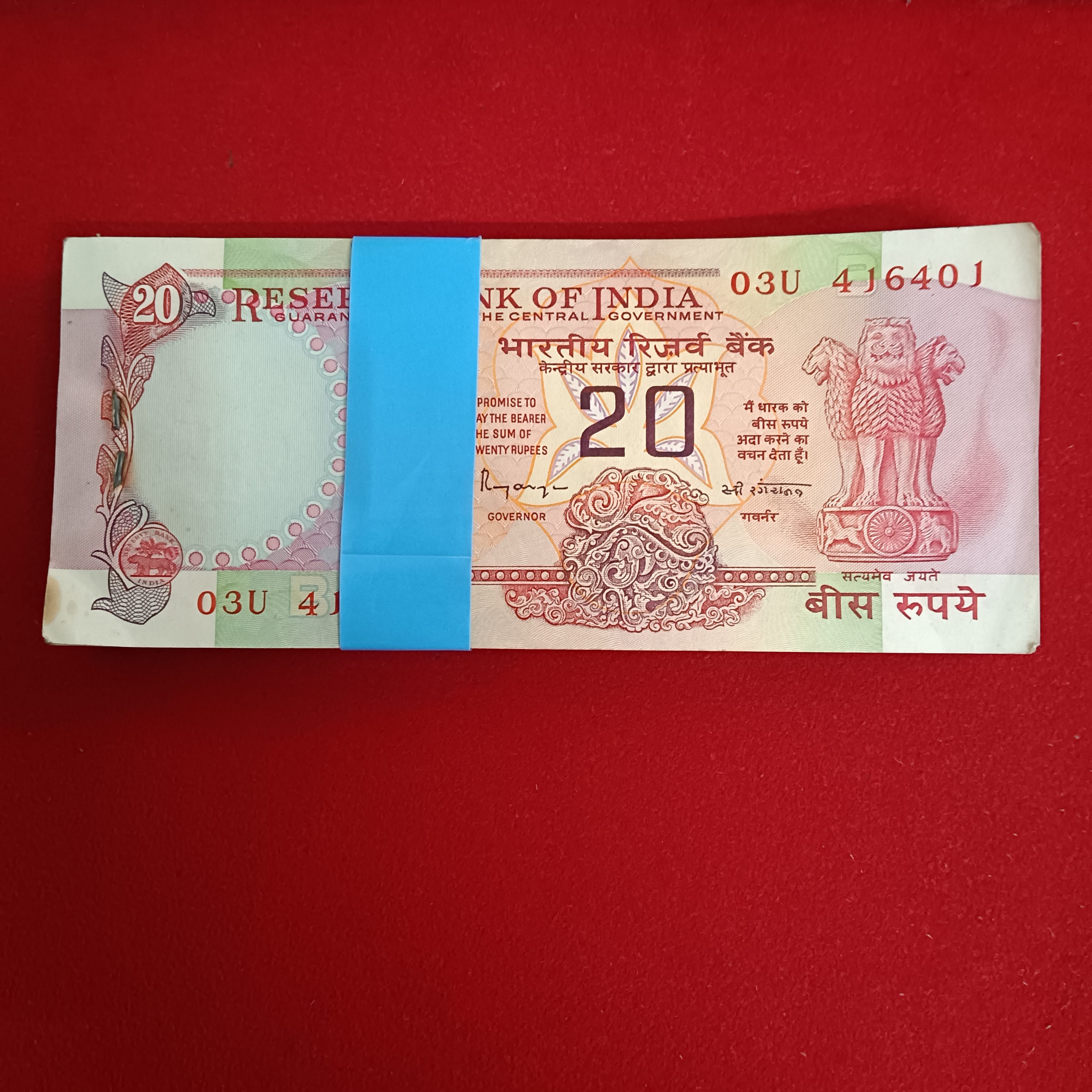 Twenty Rs Rare Chakra Full Bundle Governor C Rangarajan Gem Unc Condition 416401