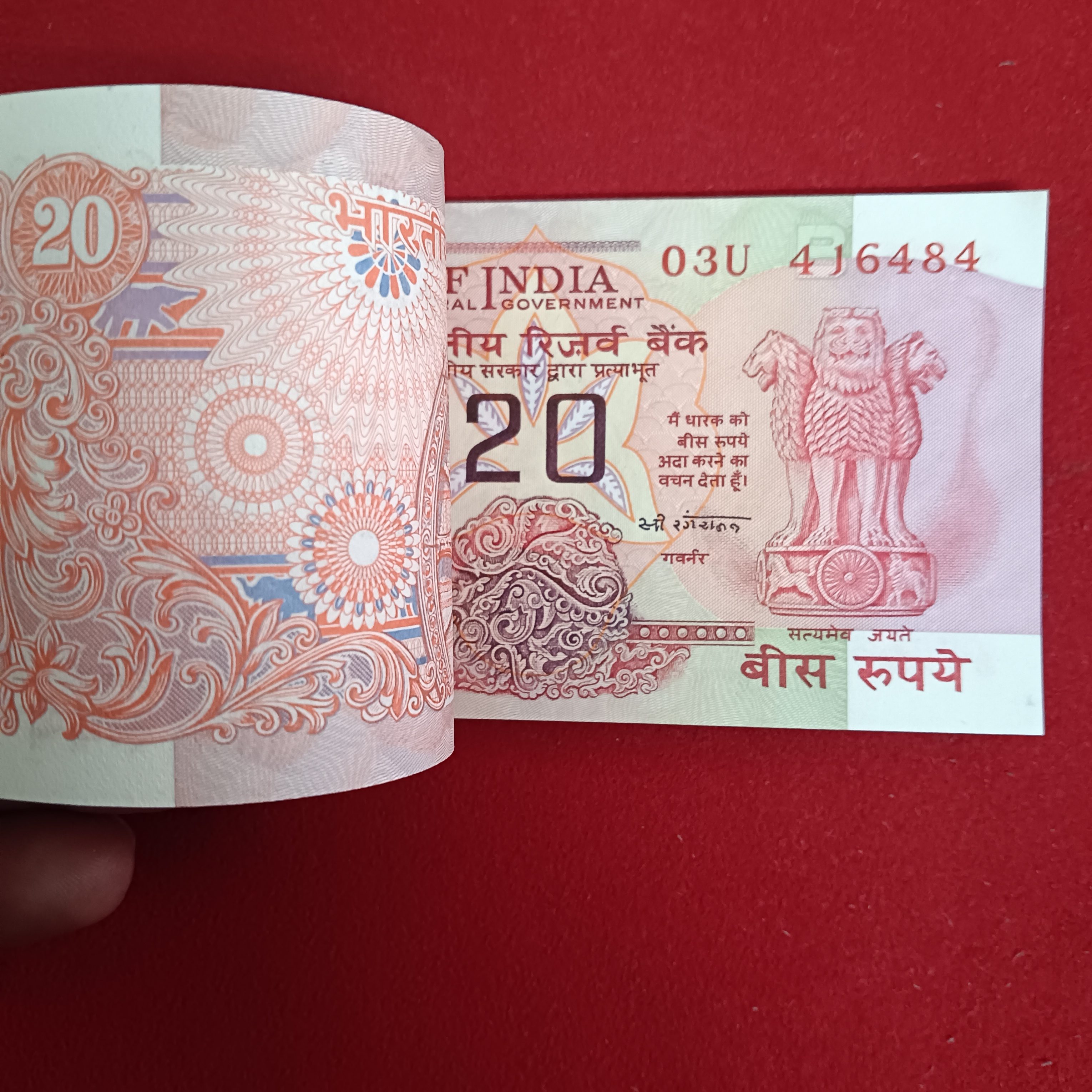 Twenty Rs Rare Chakra Full Bundle Governor C Rangarajan Gem Unc Condition 416401 - Image 5