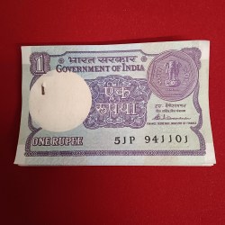 One Rs Old Rare Small Coin Unc Bundle Finance Minister S Venkatraman 1985 Year 941101