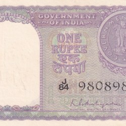 1 Rupees 1951 Governor K.G. Ambegaonkar Rare UNC Note