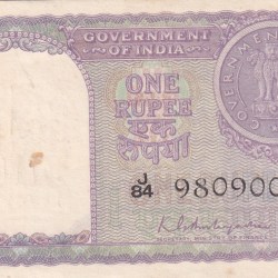 1 Rupees 1951 Governor K.G. Ambegaonkar Rare UNC Note