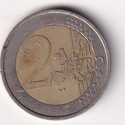 Alternative view of France 2 Euros (1st map) Bimetallic Coin#AA-98