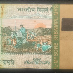 Alternative view of 5 RUPEES GANDHI GOVERNOR Y.B.REDDY RARE SERIAL PACKET