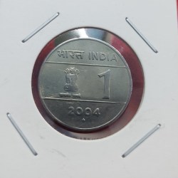 RARE INDIA RUPEE UNITY IN DIVERSITY YEAR 2004 BOMBAY MINT UNC CONDITION