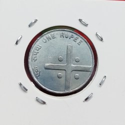 Alternative view of RARE INDIA RUPEE UNITY IN DIVERSITY YEAR 2004 BOMBAY MINT UNC CONDITION