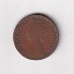 Alternative view of British India 1/12 Annas 1895 Victoria Rare Coin#AA-114
