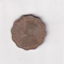 Alternative view of British India 1 Anna 1919 George V Rare Coin #AA-17