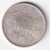 BITISH - INDIA 1 RUPEES 1901 - VICTORIA RARE SILVER HIGH GRADE UNC COIN