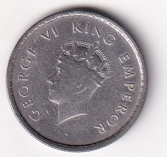 British India ½ Rupee 1939 (George VI) Bombay Mint Rare Silver Coin