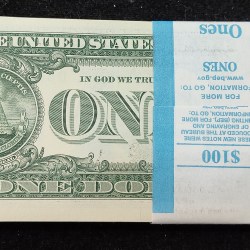 Alternative view of 1 Dollar Rare GEM UNC Serial Packet with Fancy Number Ending 786
