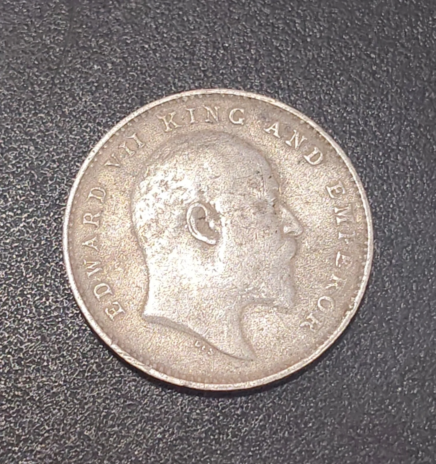 India - British 2 Annas 1904 - Edward VII Rare Silver Coin