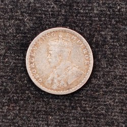Alternative view of British-India 2 Annas 1913 (George V) Rare Silver Coin#AA-132