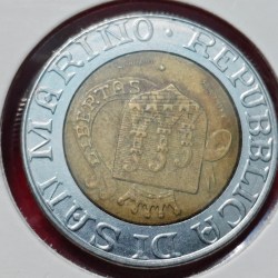 Alternative view of 500 Lire The Holy stonemason Marino