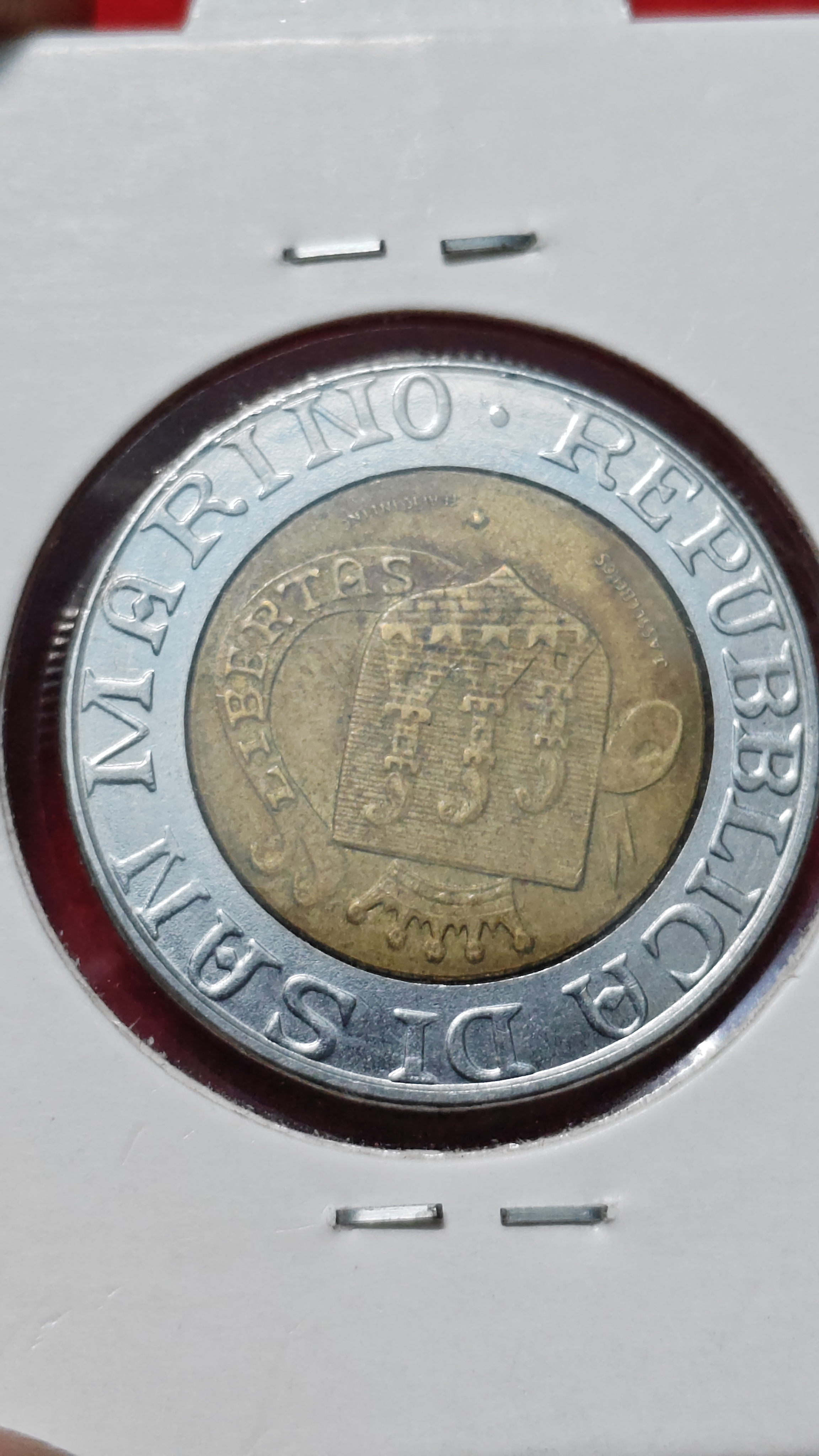 500 Lire The Holy stonemason Marino - Image 2