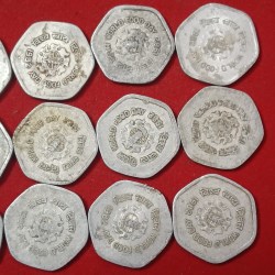 Alternative view of 20 Paise Scare Aluminium Coins World Food Day Year1982 Hyderabad or Calcutta Mint 14 Pcs Given