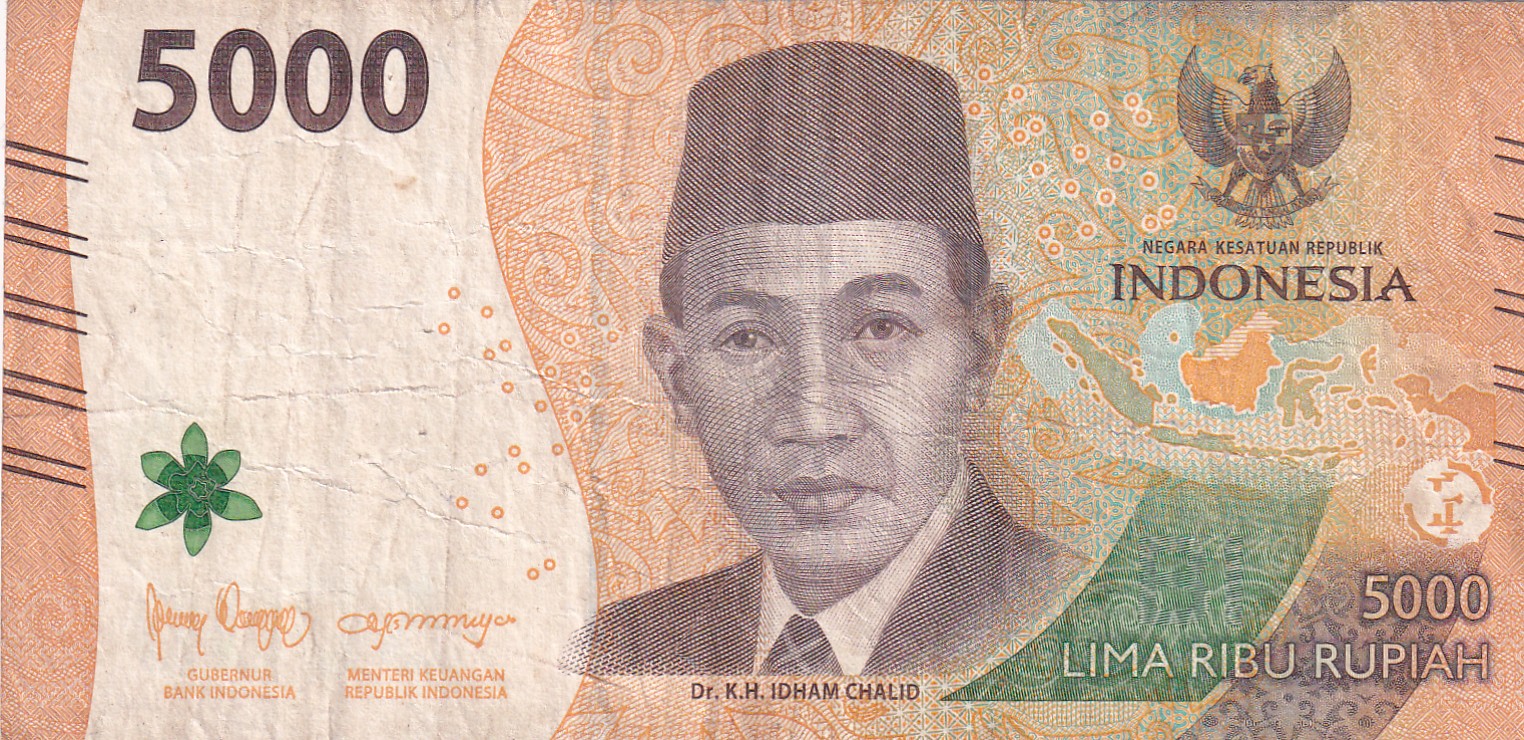 Indonesia 5000 Rupiah Rare Note#B2
