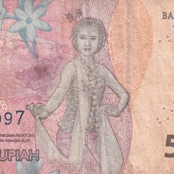 Alternative view of Indonesia 5000 Rupiah Rare Note#B2