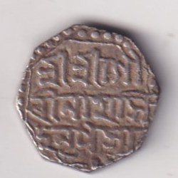 Indian North-Eastern Dynasties › Assam, ½ Rupee - Gaurinath Singha very Rare Silver Coin #47