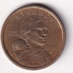 United States 1 Dollar 2000 (Sacagawea Dollar) Rare Coin#AA-153