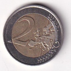 Alternative view of Croatia 2 Euros 2023 (2nd map) Rare Bimetallic Coin#AA-156