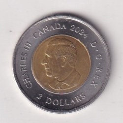 Alternative view of Canada 2 Dollars 2024 ‐ Charles III Celebrating Inuit Nunangat Rare Colour Coin #AA-144