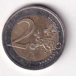 Alternative view of Netherlands 2 Euros 2025 (Willem-Alexander 2nd map) Rare Bimetallic Coin#AA-159