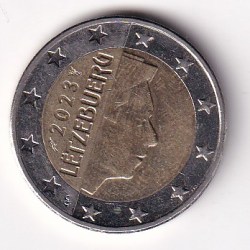 Luxembourg 2 Euros 2023 (Henri I 2nd map) Rare Bimetallic Coin#AA-160