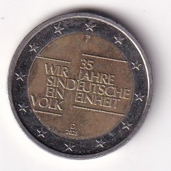 Germany 2 Euros 2025 (German Reunification) Rare Bimetallic Commemorative Coin#AA-150