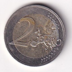 Alternative view of Lithuania 2 Euros 2015 Rare Bimetallic Coin#AA-161