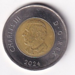 Canada 2 Dollars 2024 (Charles III) Rare Bimetallic Coin#AA-163