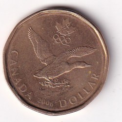 Canada 1 Dollars 2006 (Elizabeth II Lucky Loonie ) Rare Commemorative Coin#AA-166