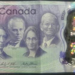 Canada 10 Dollars (150 Years of Confederation) Rare Polymer Note#B2
