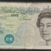 England 5 Pound Rare Lowest Price Note #B2