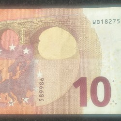 Alternative view of Eurozone 10 Euros Europa Series Rare Note #B2