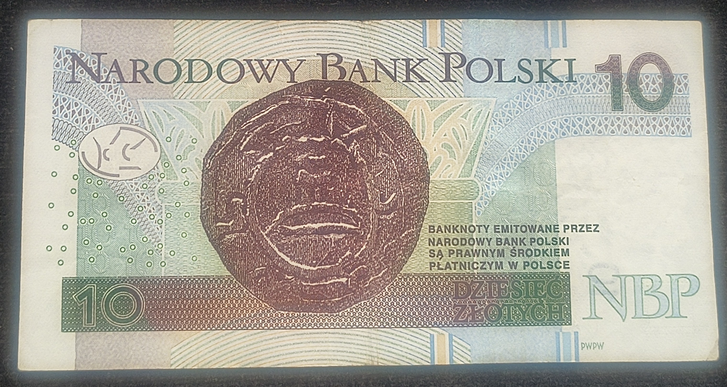 786 Fancy Number Poland 10 Zlotys Rare Note#B2 - Image 2
